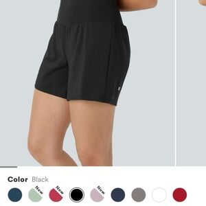 HALARA Black Athletic Shorts High-Waisted Stretch